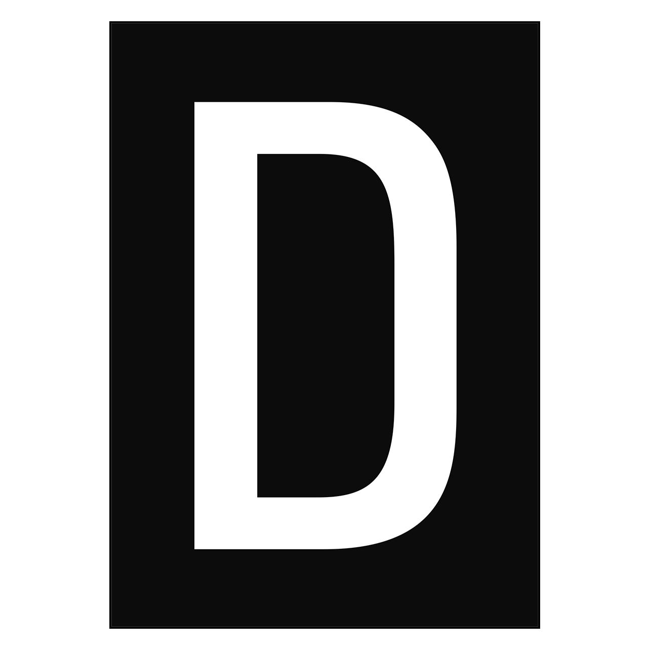 Brady A4-Etiketten mit Zahlen und Buchstaben (NL7541A4BK-D)