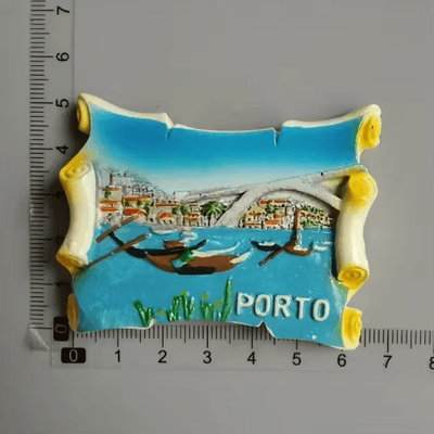 Inspire Picks Portugal Souvenir Fridge Magnets Lisbon Tram & Porto Travel Collection 16