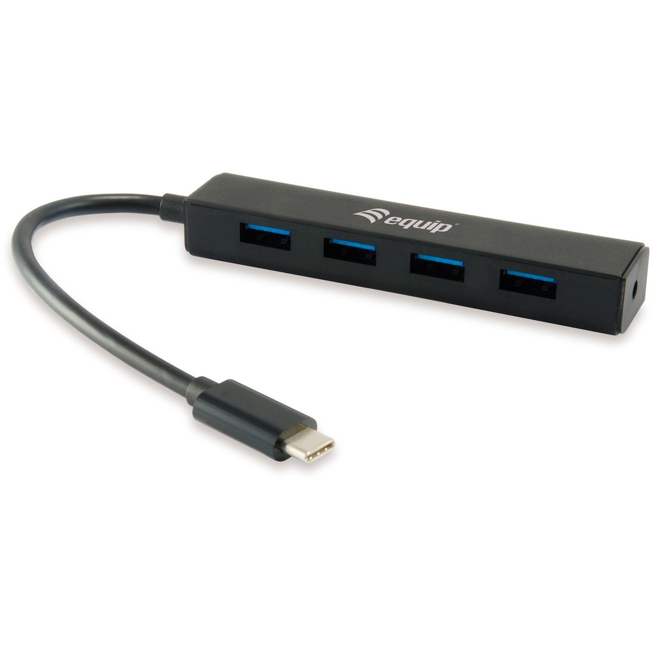 Equip USB-Hub USB3.1-C zu USB3.0, 4Port, schwarz