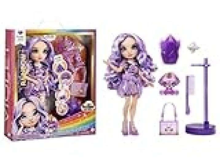 RAINBOW HIGH Poupée Mannequin avec Slime et Animal de Compagnie - Violet (Violet) - Poupée Pailletée 28 cm avec Slime Étincelant, Animal de Compagnie Magique et Accessoires - 4-12 Ans