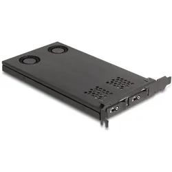 Delock PCI Express x16 Karte Wechselrahmen für 2 x M.2 NVMe, Storage Controller