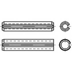 TOOLCRAFT TO-5434089 Spannstifte Federstahl 200 St.