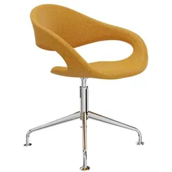 fm Büromöbel Drehsessel »ELAN« Sternenfuß orange