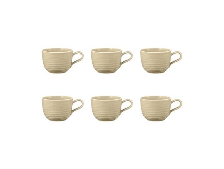 Seltmann Weiden Tasse Terra 26 cl, lot de 6 Sand Beige