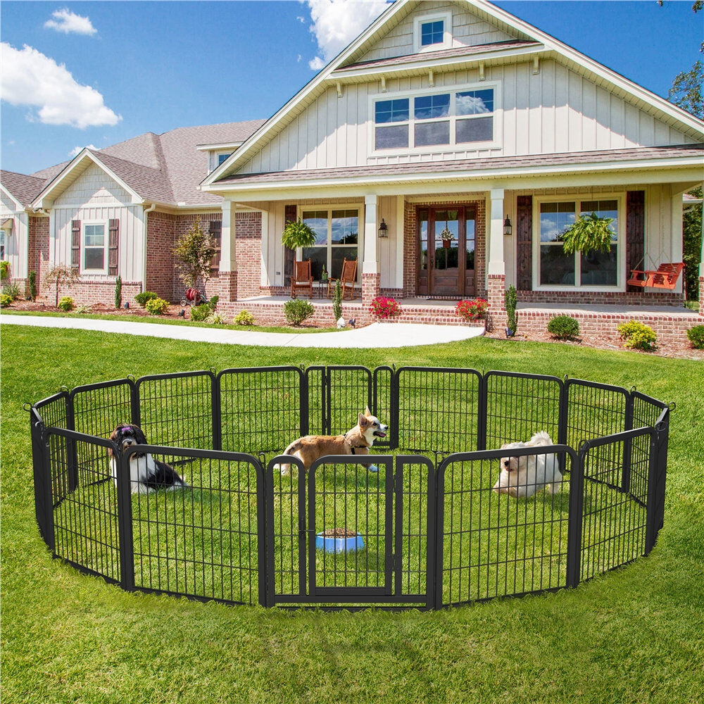 Yaheetech Pet Pen Black 60cm x 60cm
