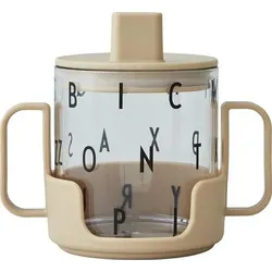 Grow Baby-Becher beige aus Tritan und Glas 3 El.