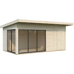Palmako Gartenhaus Andrea 15,2 m2 Slide Plus - 44 mm naturbelassen