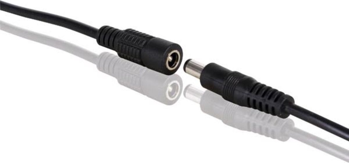 Velleman DC voedingsconnector met kabel (mannelijk-vrouwelijk)