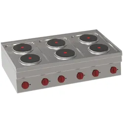 EURAST - Elektrokochfeld 6 runde platten - 1050x600x280 mm - 12000 W 400/3V - 30600611