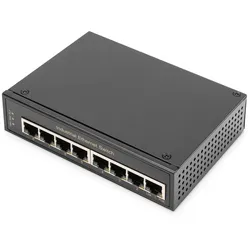 Digitus 8 Port Gigabit Ethernet Netzwerk Switch,Industrial, Unmanaged