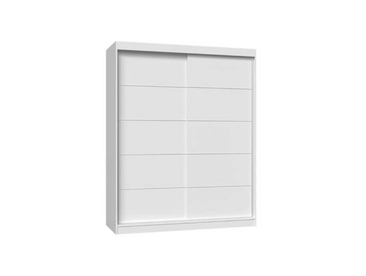 ARMOIRE IGA 160 - BLANC AVEC TRAVERSES.