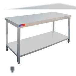 Gasfrit - ARBEITSTISCH Edelstahl Arbeitstisch 2000 x 600 x 850  mm professionelle Wandmontage