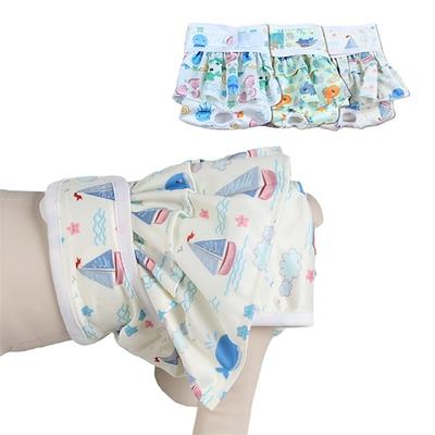 Hunde Katzen Hund Physiologische Menstruationshose Modisch Brautkleider schlicht Atmungsaktiv Weich Waschbar Komfortabel Bett Casual Hundebekleidung for Spitz kleines Haustier Schmetterling Small