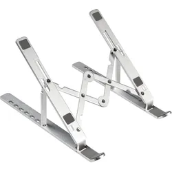 Conceptronic Cooling Stand 15.6"/Ergo.einstellbare 7Stufen, Notebook Ständer, Silber