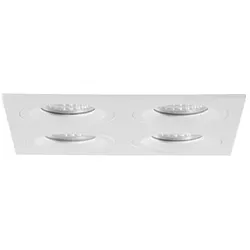 Brumberg 45030170 Einbaumodul quadratisch, 4-fach, weiss struktur, L x B: 175 x 175 mm, Deckenaus