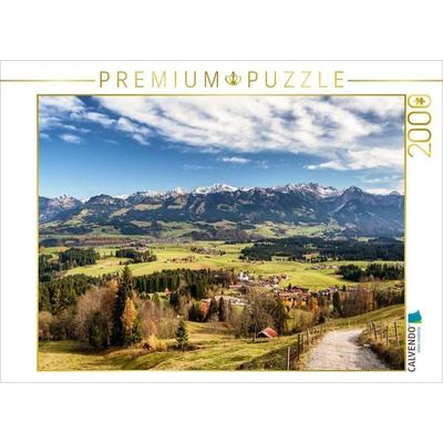 CALVENDO Puzzle Blick auf Ofterschwang | 2000 Teile Lege-Größe 90x67cm Foto-Puzzle für glückliche Stunden