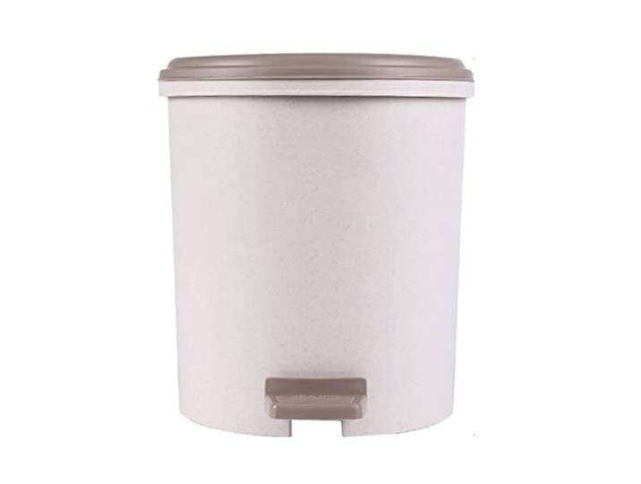 Hochschule Tret-Mülleimer Mit Deckel, Nass-Trocken-Trennung(Natural,9l)