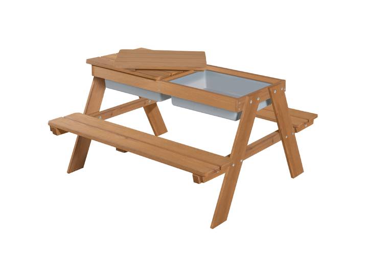 roba Kinder-Outdoor-Sitzgruppe »Picknick for 4« - 89x85,5x50cm - braun -