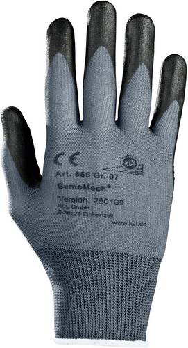 KCL 665-9 GemoMech 665 Polyurethan Arbeitshandschuh Größe (Handschuhe): 9, L EN 388 CAT II 1 Paar