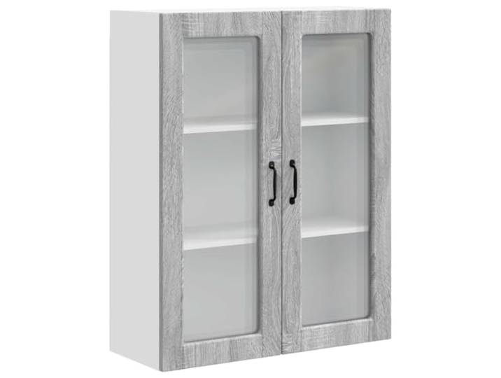 IBUQDDV Küchenschrank Kalmar Sonoma-Grau 80 x 31 x 100 cm Holzwerkstoff Geschirrspülerfront, rechteckige Form, großer Stauraum, schneller Einbau, Innenbereich Küche