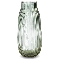 Vase Wellenform 30,5 cm Glas Grau M (Medium)
