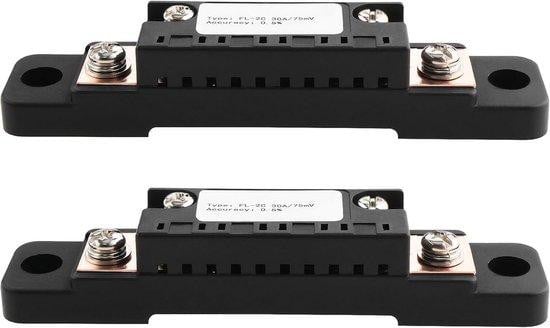 2 Stuks Shunt Weerstand 75mV 30A voor Stroommeting