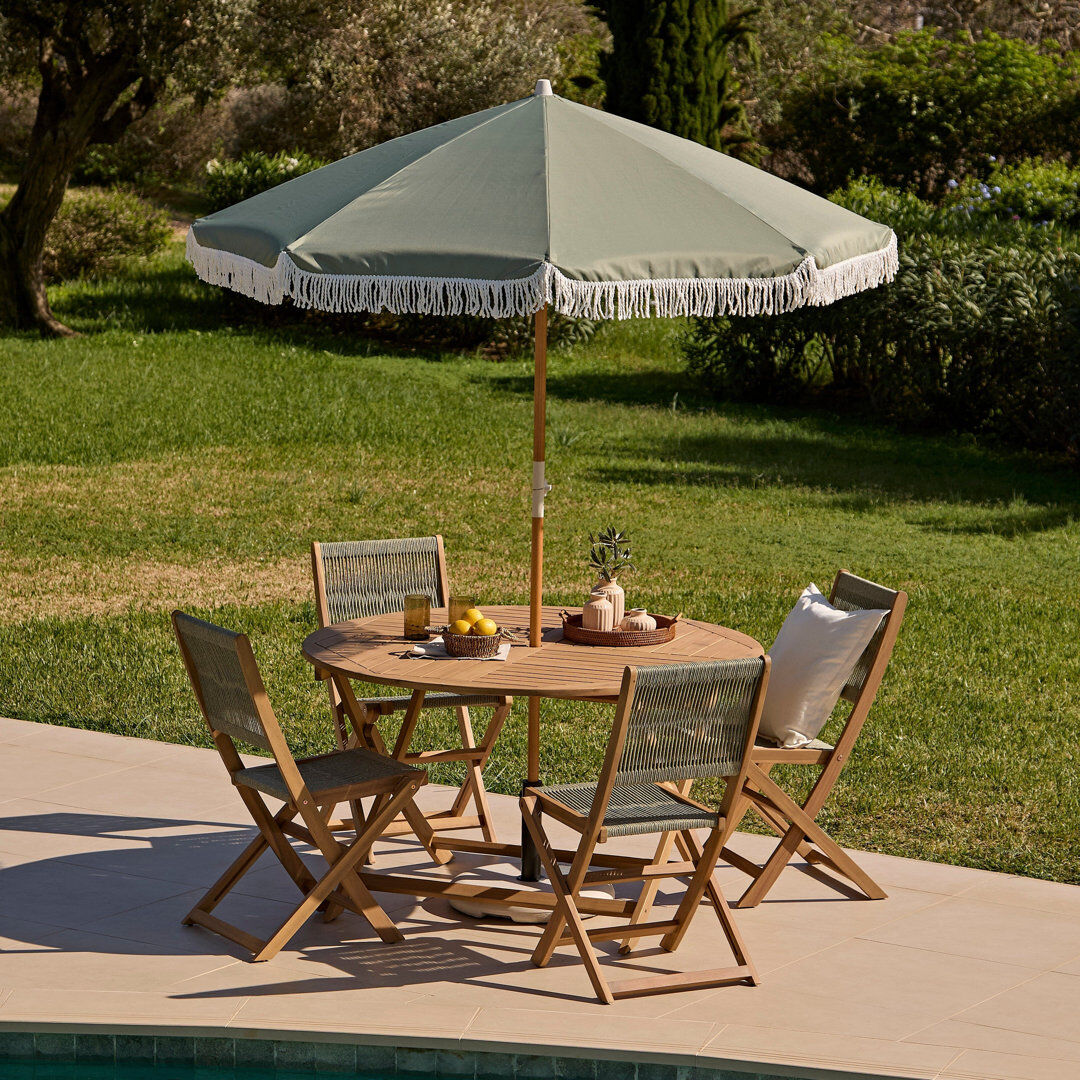 Highland Dunes Parasol Olive Green 23,000cm H X 195cm W X 195cm D