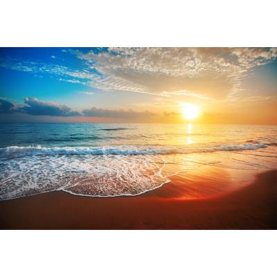 Fototapete PAPERMOON "Beach Sunset", bunt, B:3m L:2,23m, Vlies, Tapeten