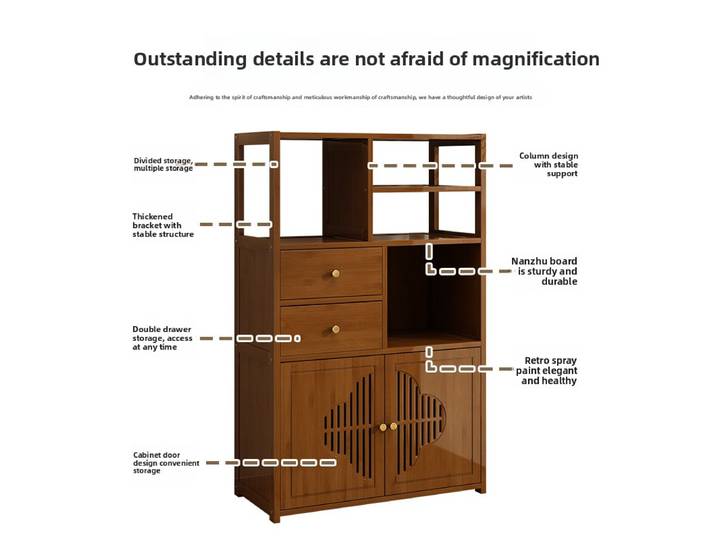 Armoire à thé, casier, salon, table à thé contre le mur, casier de rangement pour armoire latérale