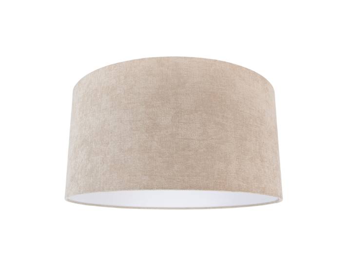 Stoffen lampenkap lichtbruin rond 50/50/25