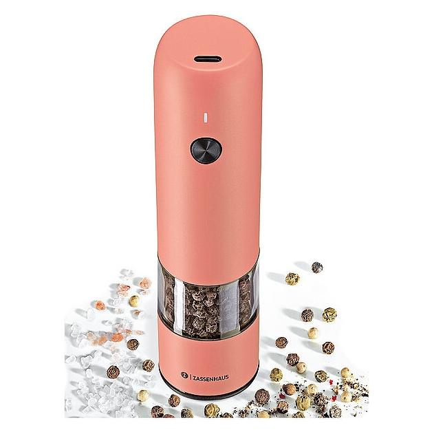 Zassenhaus Pfeffermühle KÖLN USB elektrisch 14 cm coral (Salz) (70043994)