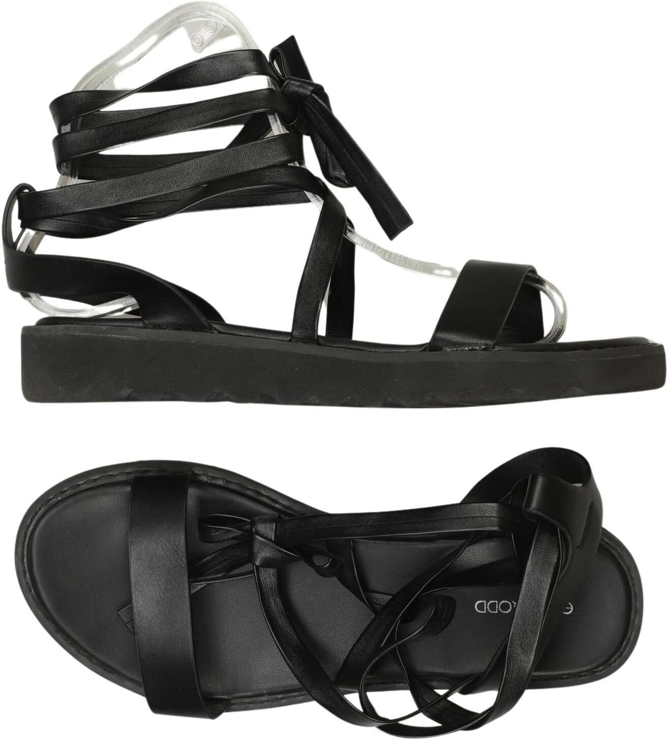 even odd Damen Sandalen, Schwarz, Gr. EU 38, Kunstleder - Second Hand
