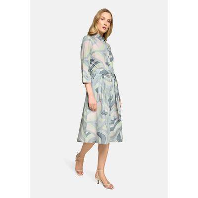 Hemdblusenkleid BETTY BARCLAY "Damen mit Taschen", Damen, Gr. 36, Normalgrößen, bunt (mint, grün), Obermaterial: 100% Baumwolle, ausgestellt lang, Kleider