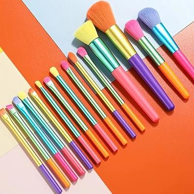 15-teiliges hochwertiges Make-up-Pinselset im neuen Stil, Regenbogenfarben, Lidschattenpuder, Make-up-Pinsel, kosmetische Werkzeuge