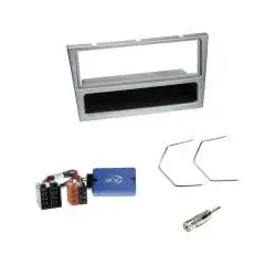 Opel Agila Corsa Omega 2000-2004 Autoradio Einbaurahmen Radioblende+Lenkradad...