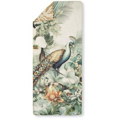 Reisehandtuch DESCANSO "Dana", bunt (multi), B:75cm L:180cm, Microfaser, Mikrofaser, Handtücher, Mikrofaser, 75x180, Schnelltrocknend, Reisen, Sport, Yoga, Wendeoptik