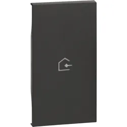 Legrand KG01MH2BACK LivingNow 2-mod. Tastenabd. My Home mit Symbol ”Nachhause kommen”, Farbe Black