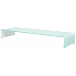 Helloshop26 - Praktischer Designer-TV-Ständer/Buffet/Monitorhalterung für 100 cm weiße Glasfernseher