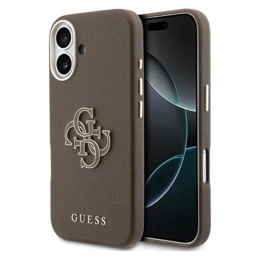 Guess PU Resin Logo Case for iPhone 17 Brown (Apple iPhone 17) (GUHCP17S5PS4RGGW)