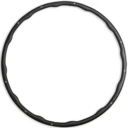 Matchu Sports Fitness Hula Hoop 1.5kg Schwarz - Schwarz - Ø 100 cm - Kunststoff + Schaumstoff
