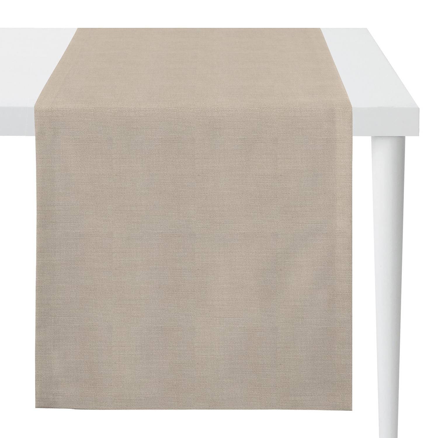 home24 Tafelloper Apart grijs/taupe 48 x 145 cm