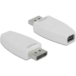 DELOCK Displayport Adapter mini DP -> DP Bu/St weiß