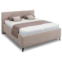 Fey Polsterbett Velora 180 x 200 cm Stoff Beige Creme