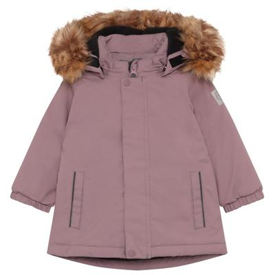 Color Kids - Baby Girl's Parka with Fake Fur - Winterjacke Gr 98 rosa