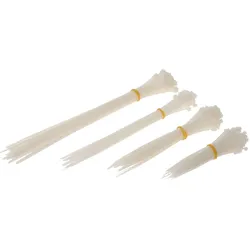 Kinzo, Cable ties 4size 200pc as whit (100 mm, 200 Stk.)