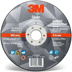 3M Silver Schruppscheibe, 125 mm, 7,0 mm, 22,23mm, Typ 27 #51748