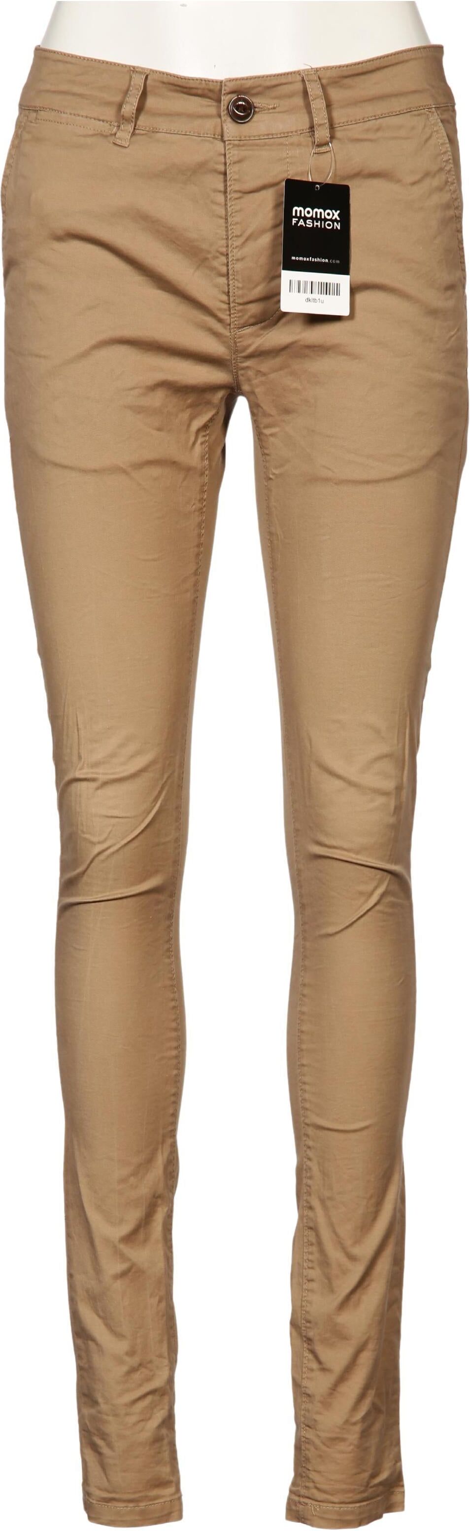 asos Damen Stoffhose, Beige, Gr. W28, Baumwolle / Elasthan - Second Hand
