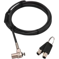Dicota Security Cable T-Lock Ultra Slim V2 keyed 3x7mm slot single, Notebook Security, Schwarz