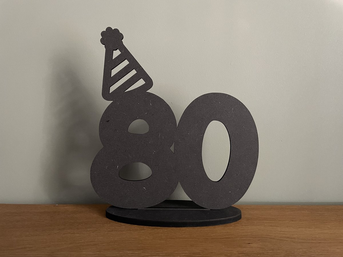CNCCreative 80 jaar verjaardag decoratie aardbol voor op tafel