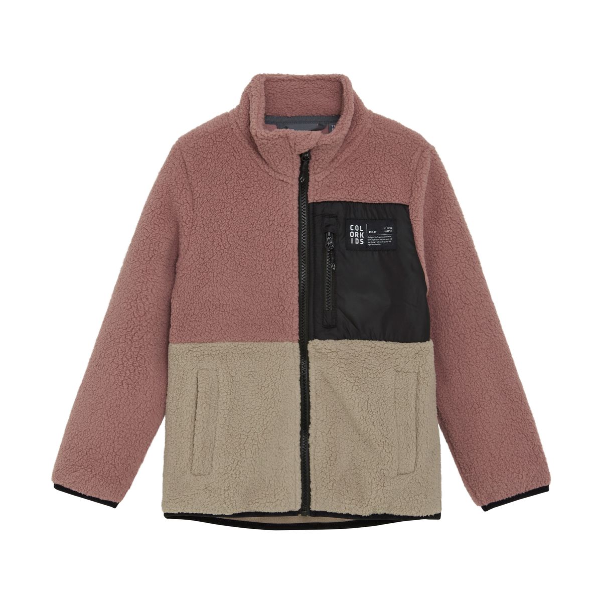 Color Kids Fleece Jacket 742397 woodrose (4200) 92 742397-4200-92